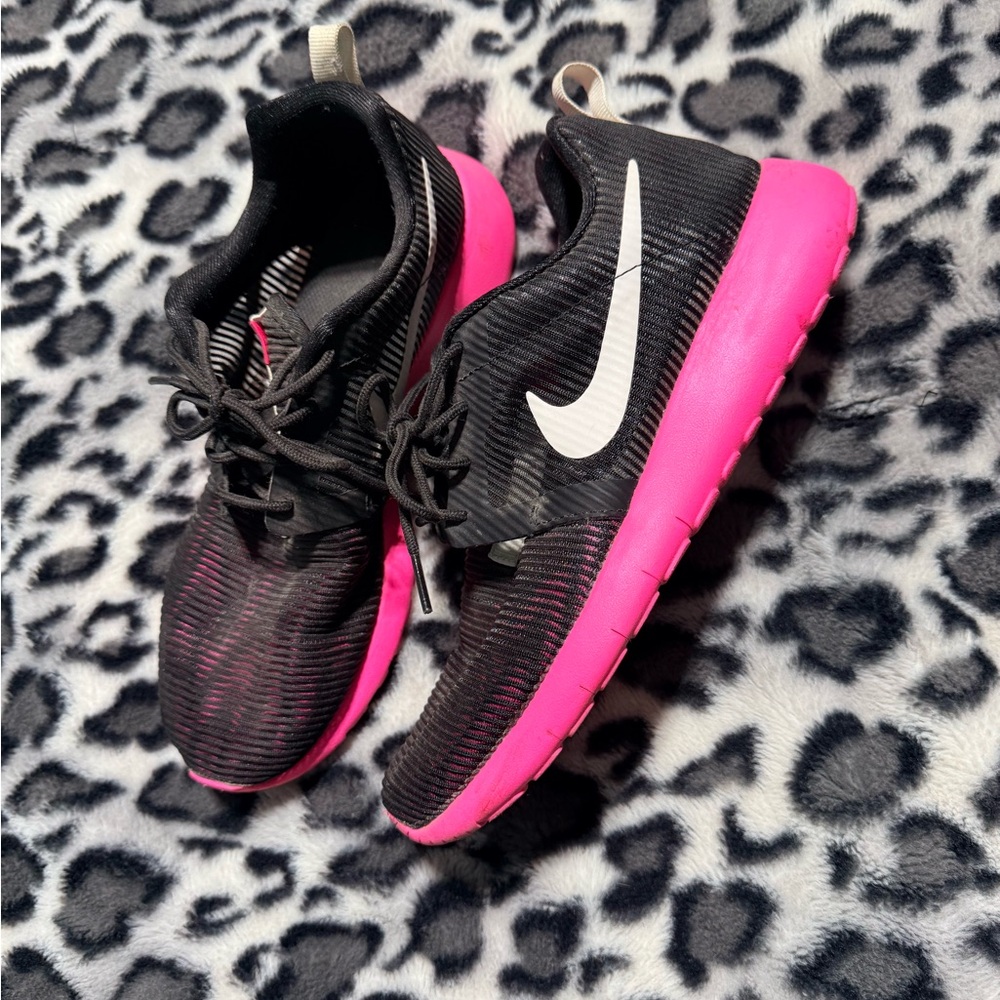Nike Black and Pink Sneakers